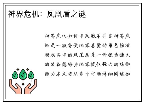 神界危机：凤凰盾之谜